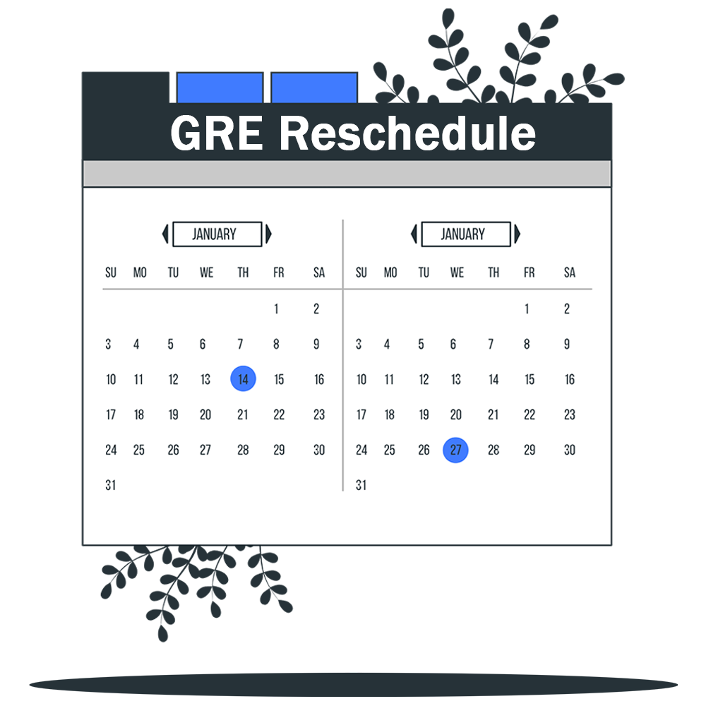 تغییر زمان و مرکز آزمون جی آر ای
