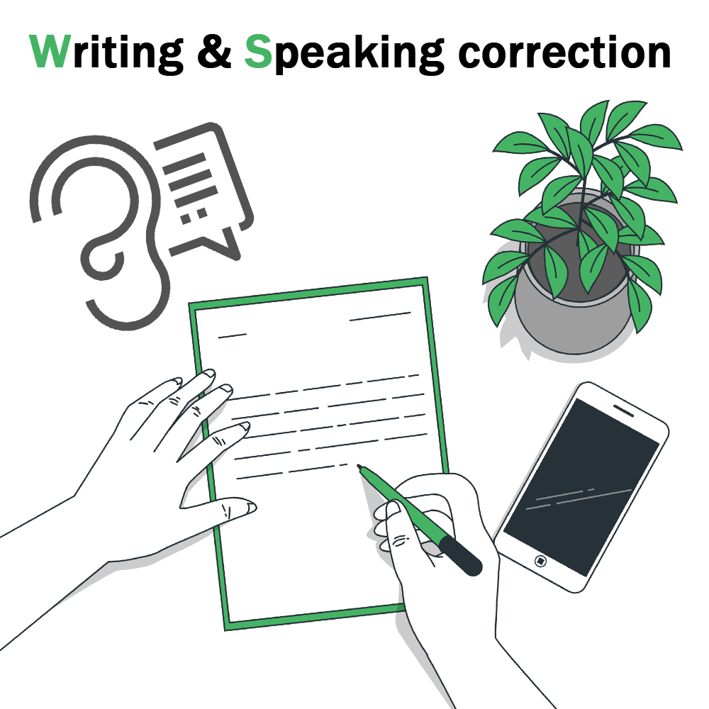 تصحیح نوشتار (رایتینگ) و گفتار (اسپیکینگ) تافل و جی آر ای